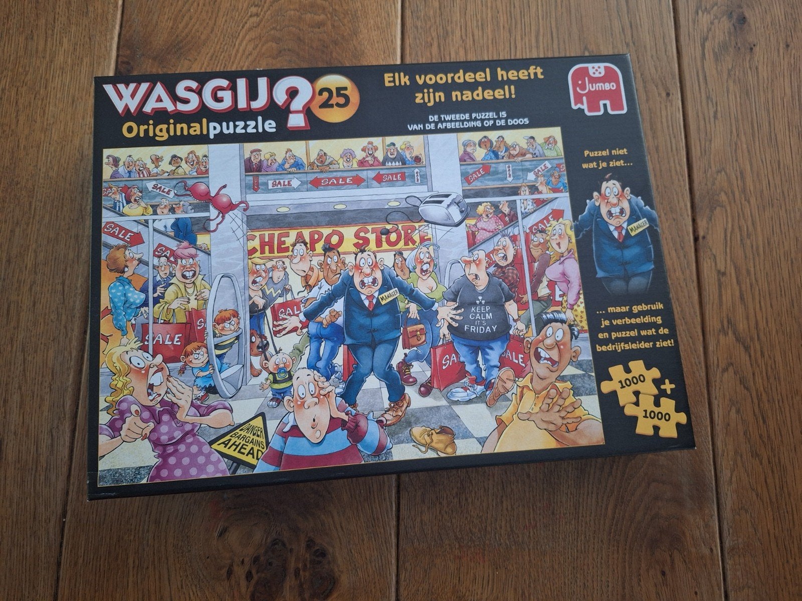WASGIJ NR 25 Elk voordeel heeft zijn nadeel 2 x 1000, Ophalen of Verzenden, 500 t/m 1500 stukjes