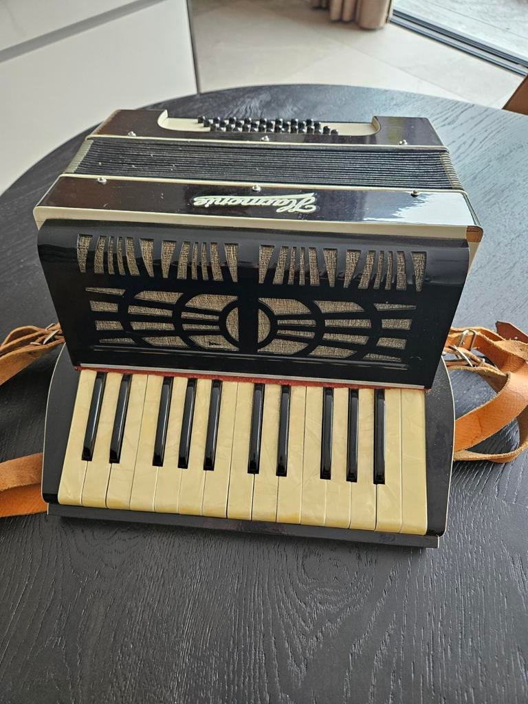 Accordeon 32 bas C tot C - Harmonie, Overige merken, Gebruikt, Met riemen, 32-bas