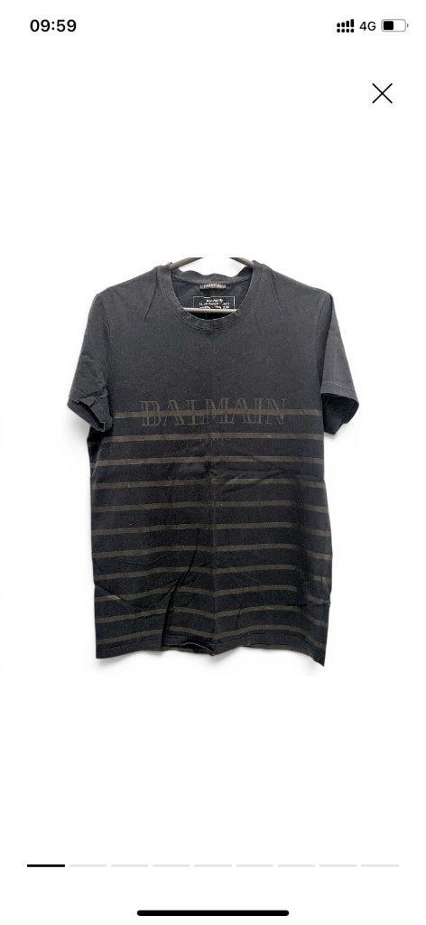 Balmain zwarte T-shirt – ongedragen, als nieuw –, Balmain, Zwart, Zo goed als nieuw, Verzenden
