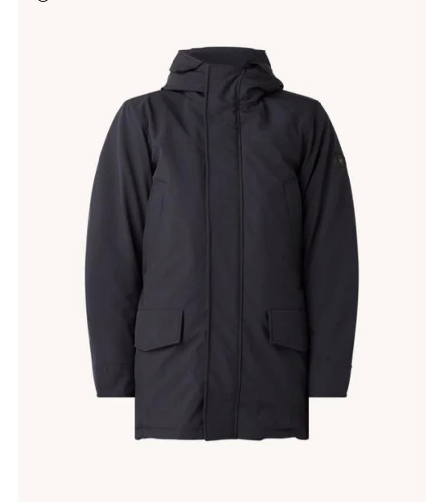 Airforce Winterjas Heren - Zwart (maat L), Kleding | Heren, Jassen | Winter, Ophalen, Zo goed als nieuw, Maat 52/54 (L), Zwart