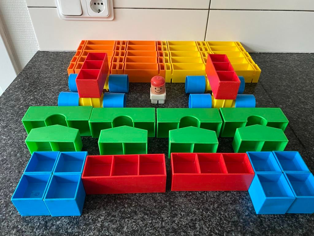Fisher-Price bouwblokken, block’s and more,  53 stuks, Kinderen en Baby's, Speelgoed | Bouwstenen, Ophalen of Verzenden, Zo goed als nieuw