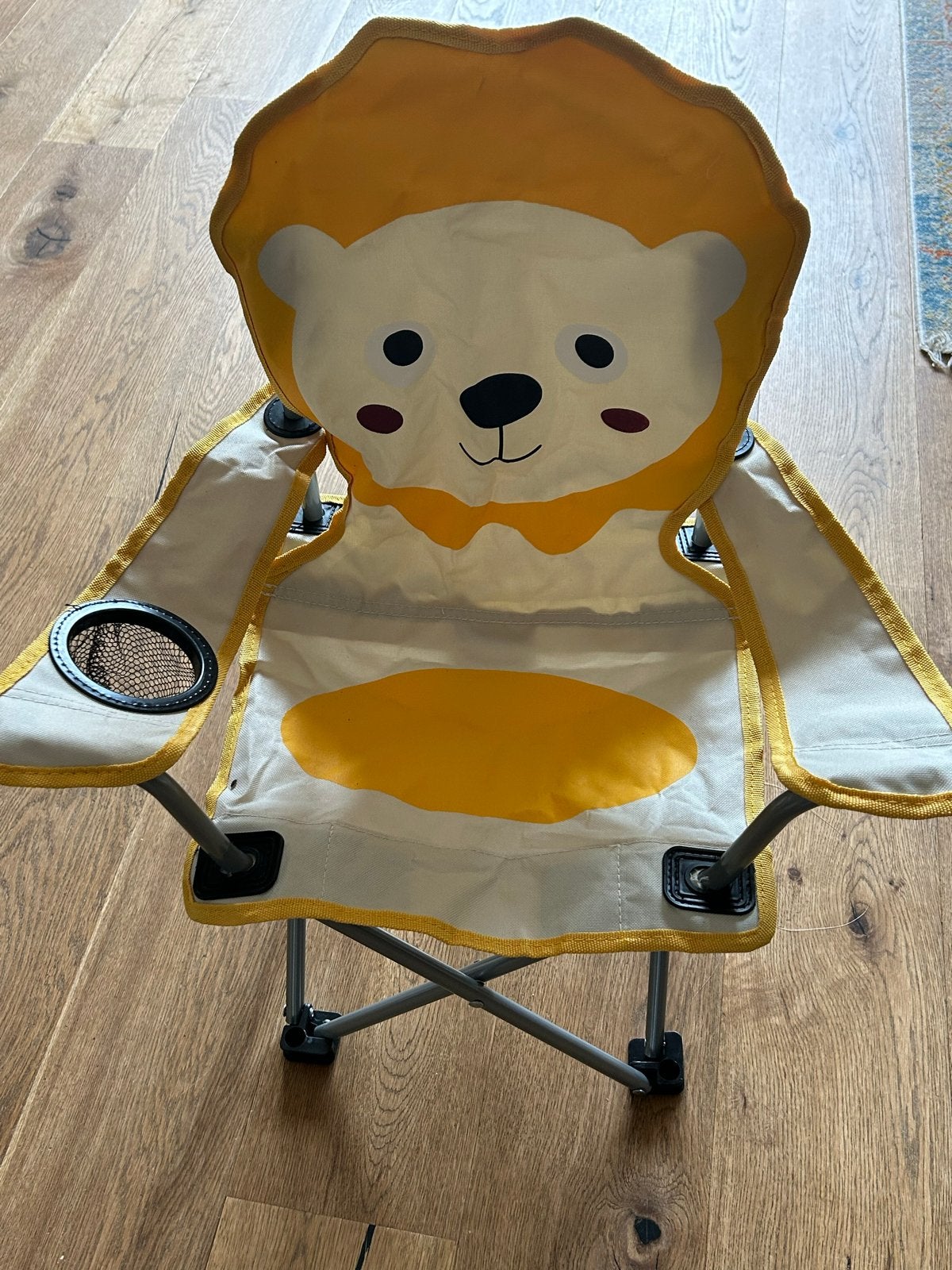 Leuke kinder campingstoel - Leeuw design, Caravans en Kamperen, Kampeermeubelen, Ophalen, Nieuw, Campingstoel