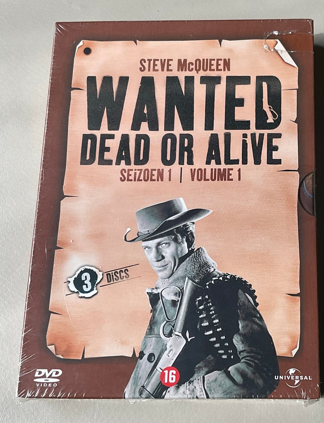 Wanted Dead or Alive Seizoen 1 Volume 1 DVD Steve McQueen, Vanaf 16 jaar, Seizoen 1, Nederlands, Ophalen of Verzenden