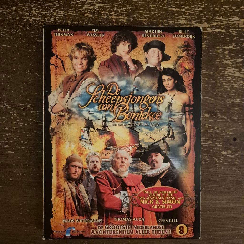 De Scheepsjongens van Bontekoe DVD + CD, Cd's en Dvd's, Dvd's | Avontuur, Gebruikt, Vanaf 6 jaar, Ophalen of Verzenden
