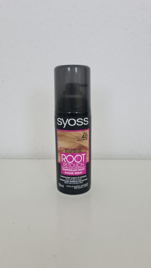 Camouflerende haarspray, Syoss, middenblond, Ophalen of Verzenden, Nieuw, Gehele gezicht