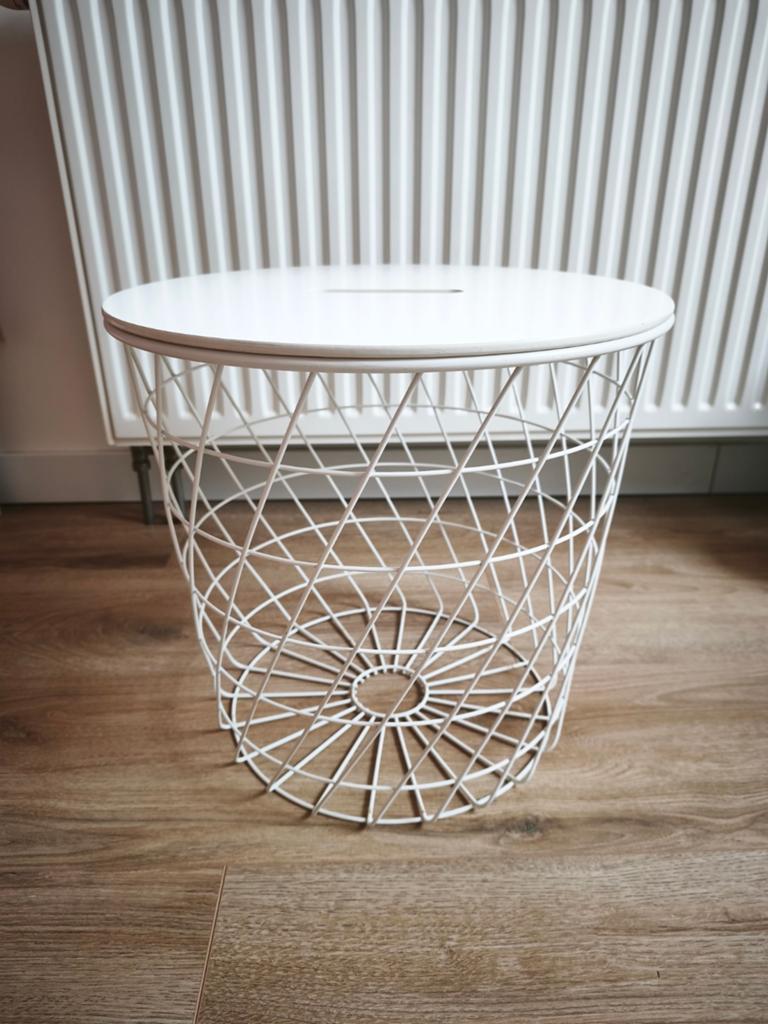 IKEA Kvistbro salontafel/opbergtafel wit, Huis en Inrichting, Ophalen, Minder dan 45 cm, Minder dan 55 cm, Gebruikt