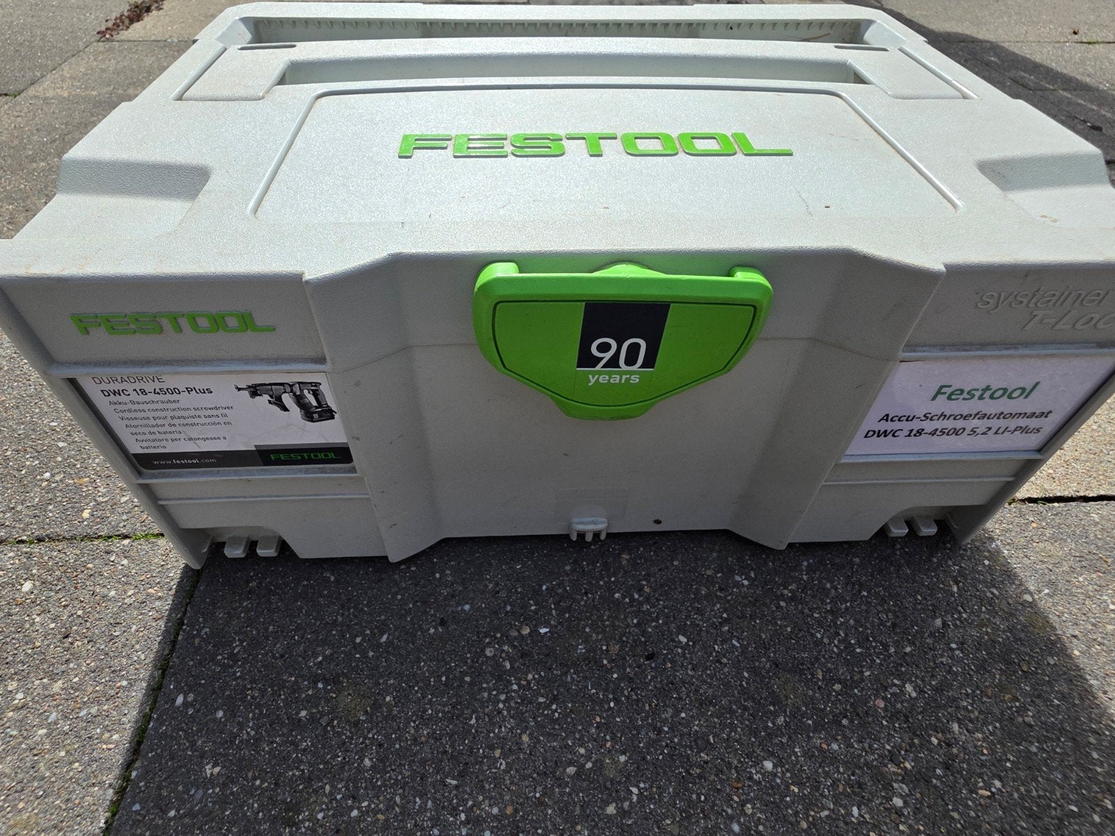 Festool DWC 18-4500 Accu-Schroefautomaat lees tekst, Ophalen