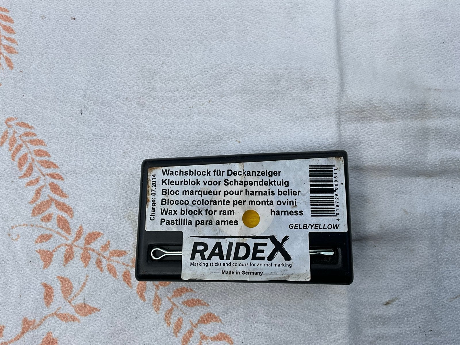 Raidex dekblokken 1 gele en 4 zwarte., Dieren en Toebehoren, Mannelijk, Schaap