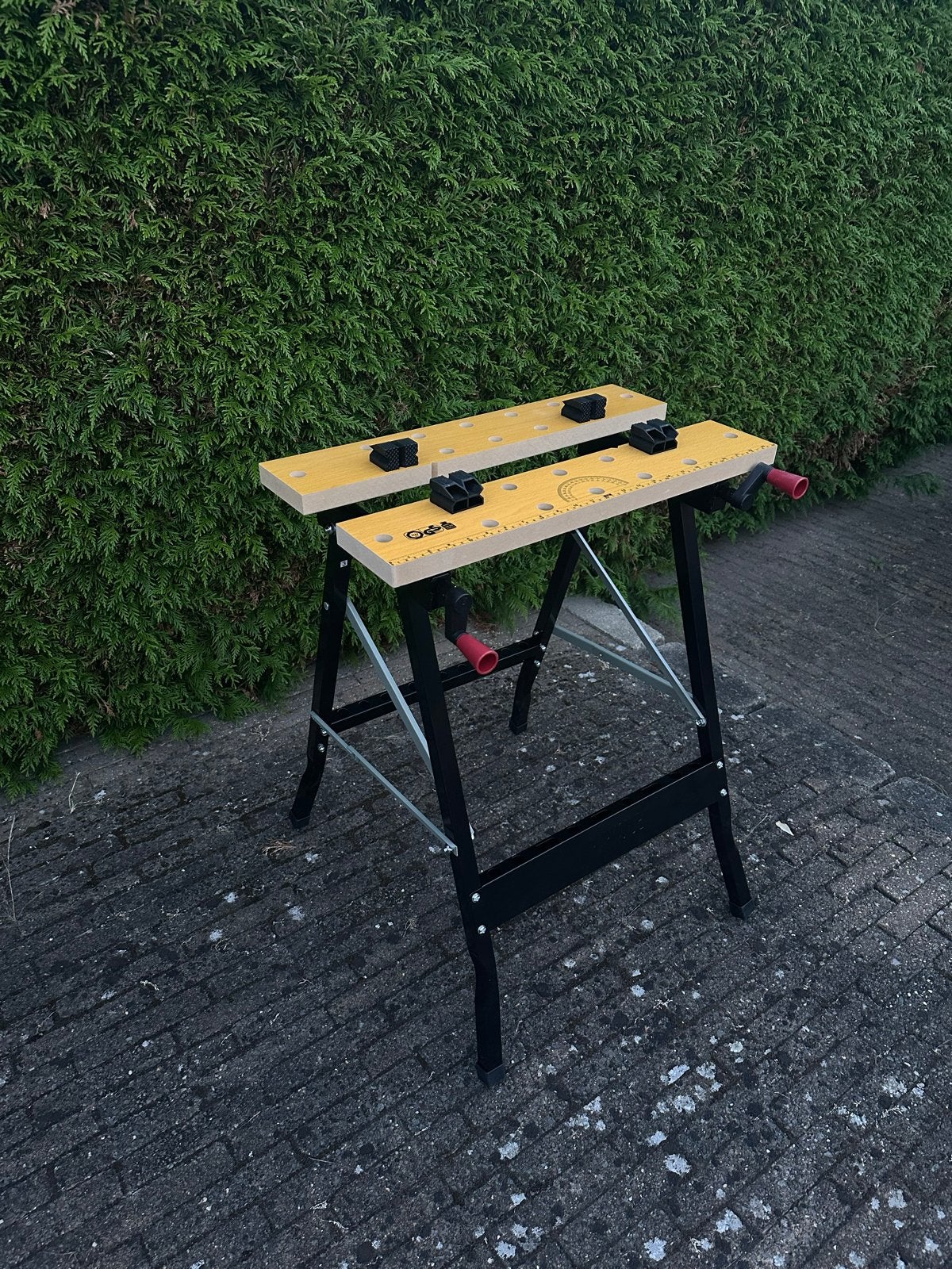 Parkside Werkbank - Nieuwstaat, Inklapbaar, Ophalen, Zo goed als nieuw, 70 tot 120 cm, Bankschroef