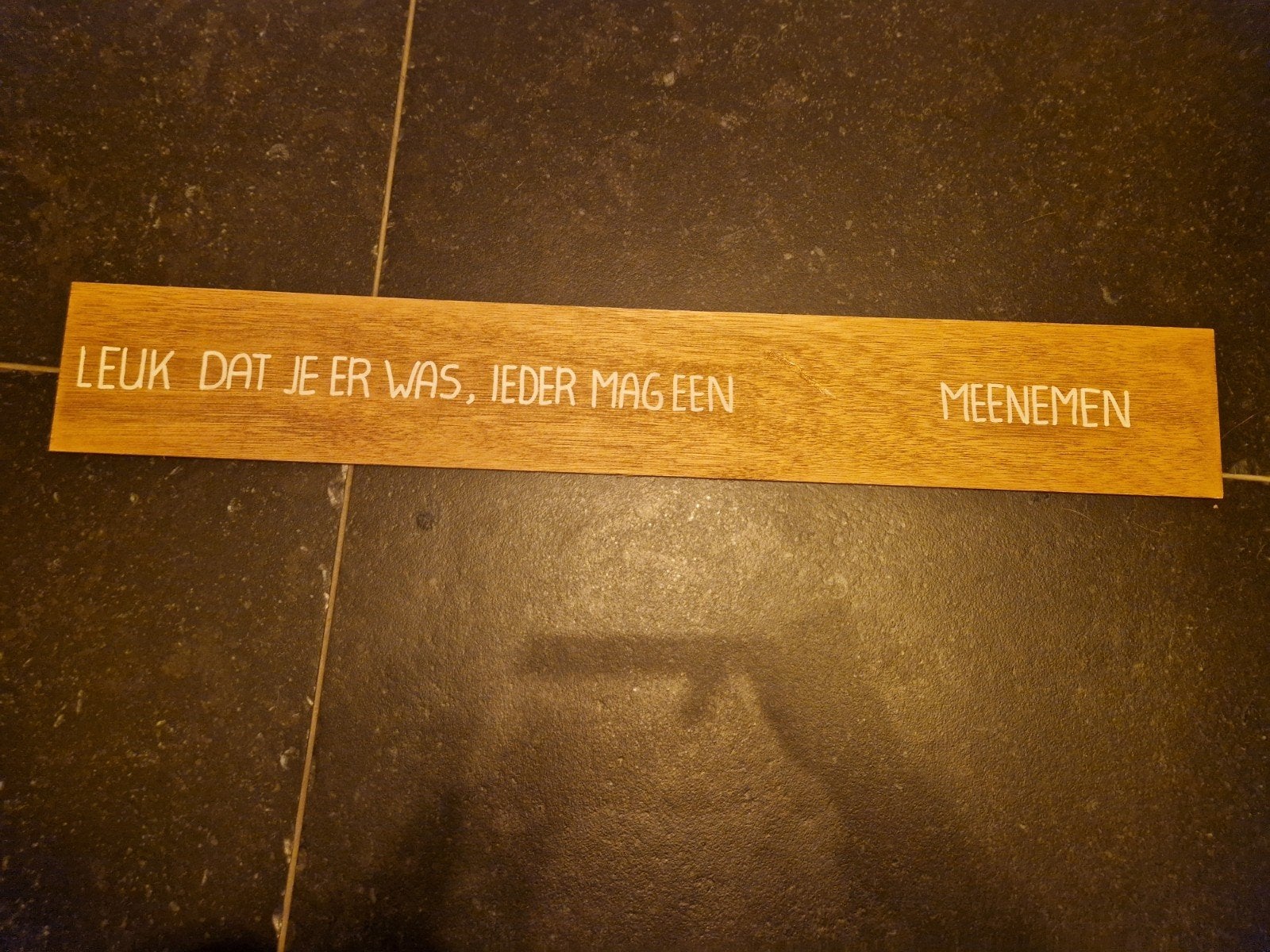 Bruiloft bedankjes bord zelfgemaakt bedank bord, Ophalen