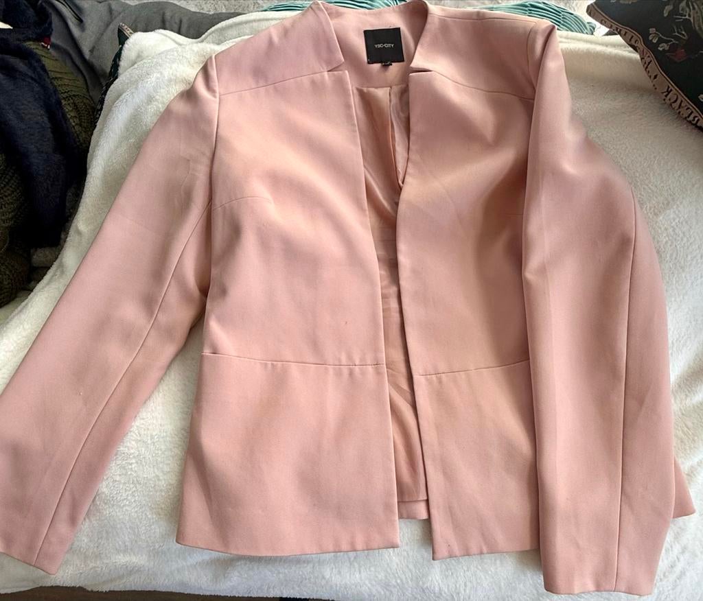 C&A Light Pink Blazer – Elegant & Minimalist, Ophalen of Verzenden, Zo goed als nieuw, Maat 38/40 (M), Roze
