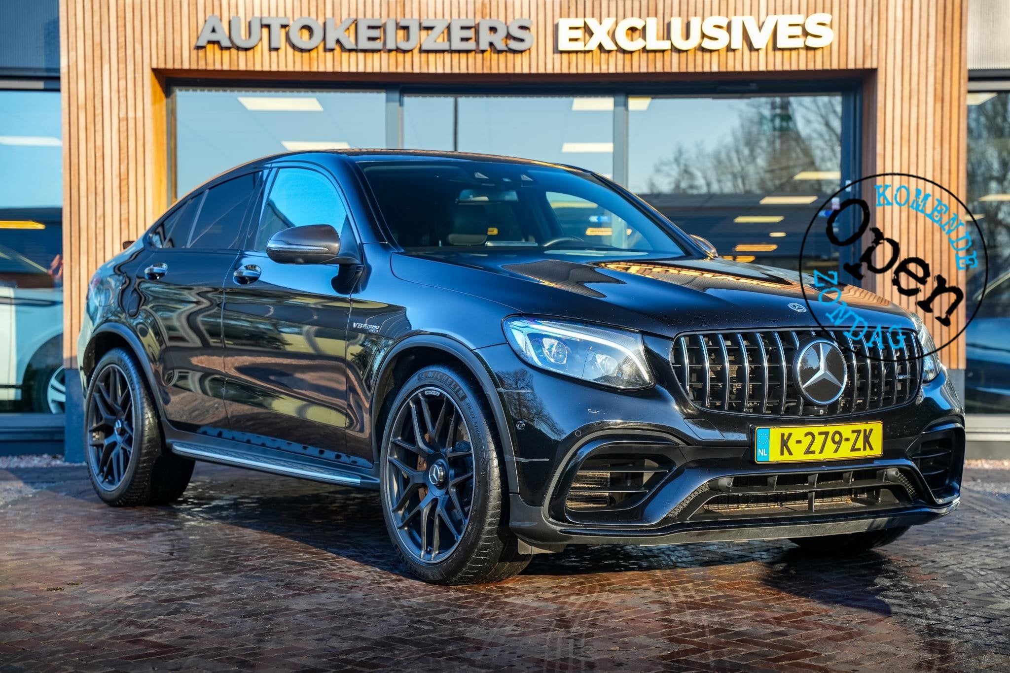 Mercedes-Benz GLC-klasse Coupé AMG 63 S 4MATIC+ Panoramadak, Auto's, Automaat, Gebruikt, 510 pk, Leder