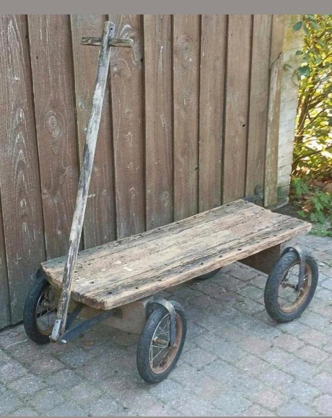 Antieke Houten Bolderkar - Uniek en Decoratief, Ophalen of Verzenden, Gebruikt