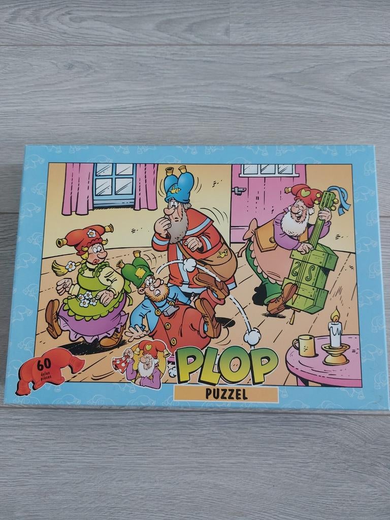 Kabouter Plop puzzel - 60 stukjes - compleet!, Kinderen en Baby's, Speelgoed | Kinderpuzzels, Ophalen of Verzenden, Meer dan 50 stukjes