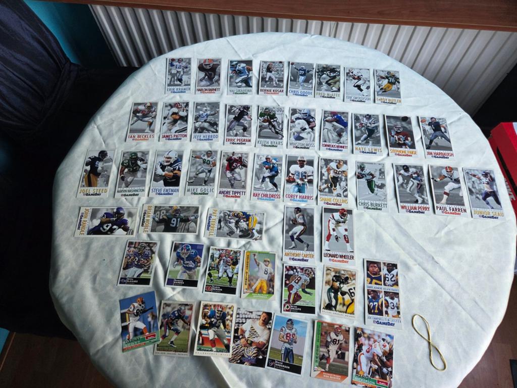 Verzameling vintage NFL spelerskaarten, Ophalen of Verzenden, Gebruikt, Overige sporten, Spelerskaart