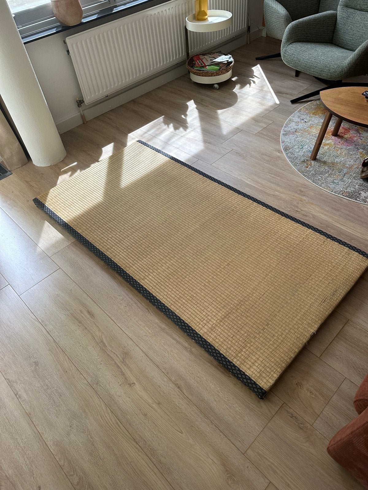 2 x Traditionele Japanse Tatami Mat - Gebruikt, Ophalen, Gebruikt, Beige, 50 tot 100 cm