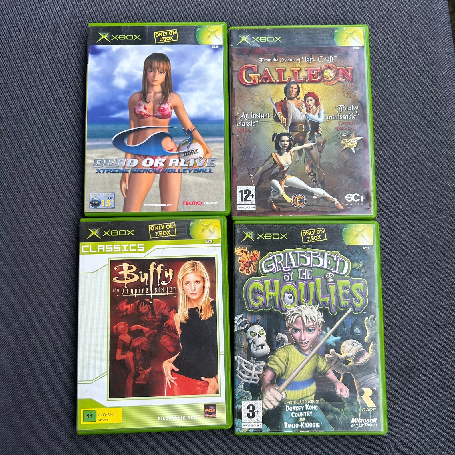 Xbox Original Retro Game Lot – Rare, Buffy, DOA & Galleon, Avontuur en Actie, Vanaf 18 jaar, 1 speler, Ophalen of Verzenden