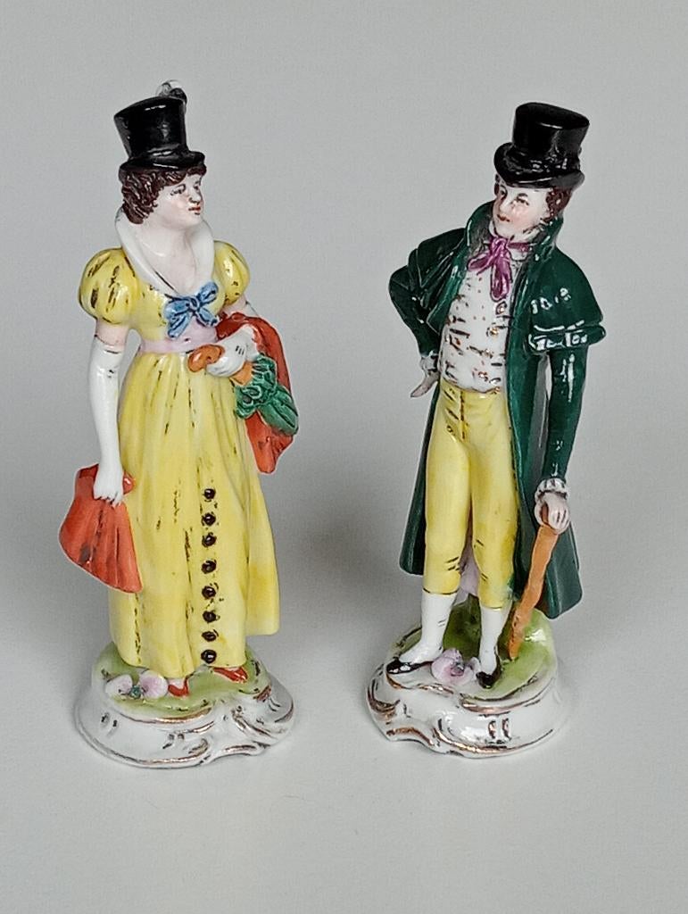 Paar porseleinen figuurtjes - Scheibe Alsbach Thuringen, Ophalen