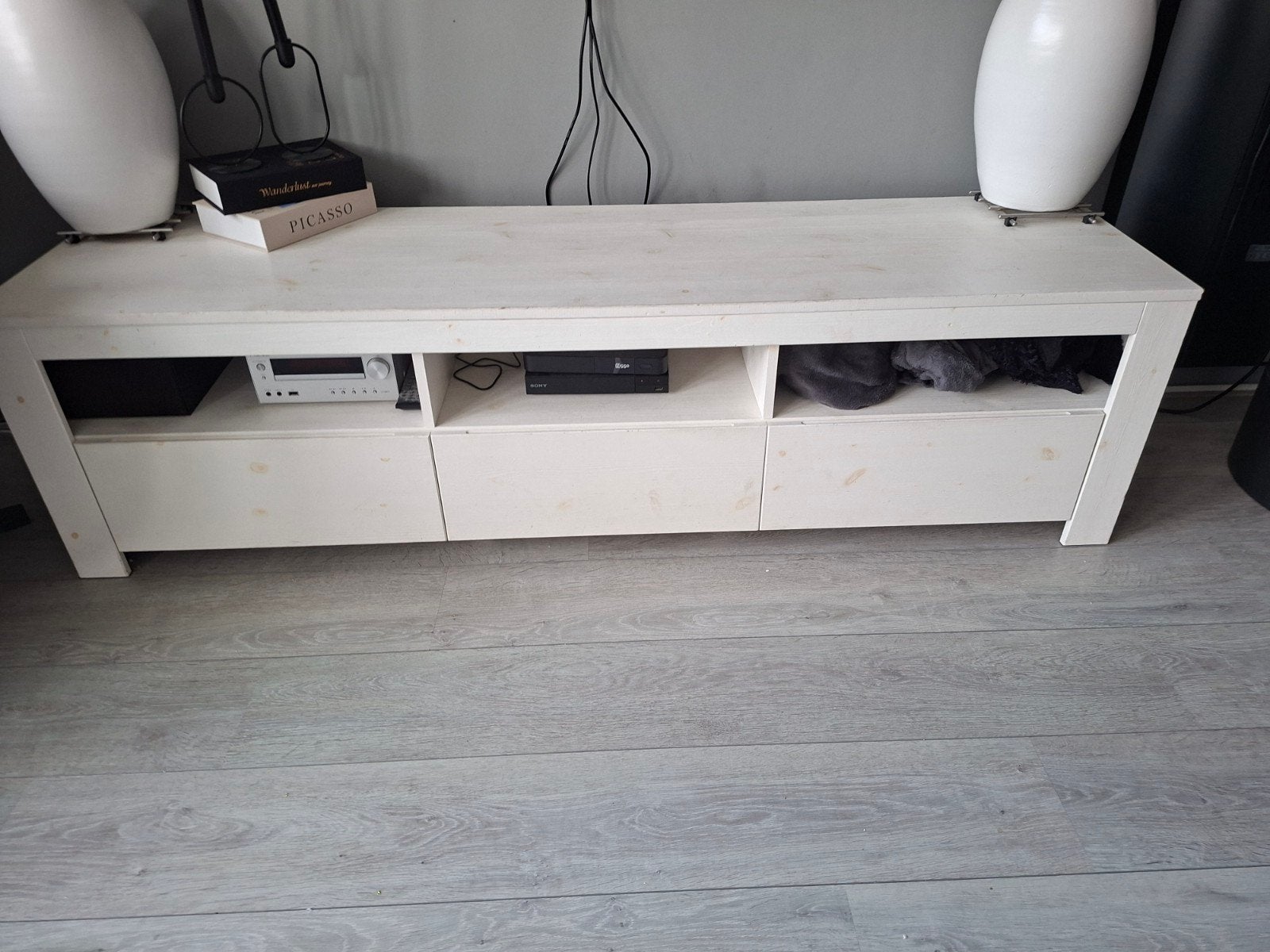 Woood tv meubel  / tv kast, Huis en Inrichting, Kasten | Televisiemeubels, Ophalen, Gebruikt, 25 tot 50 cm, Minder dan 100 cm