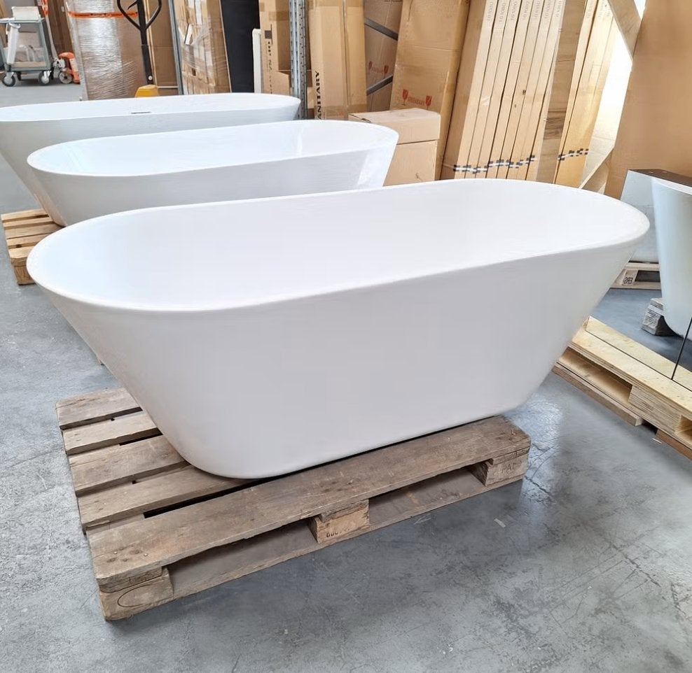 MODERN ligbad vrijstaand elegante look wit 170x75x59 nr337