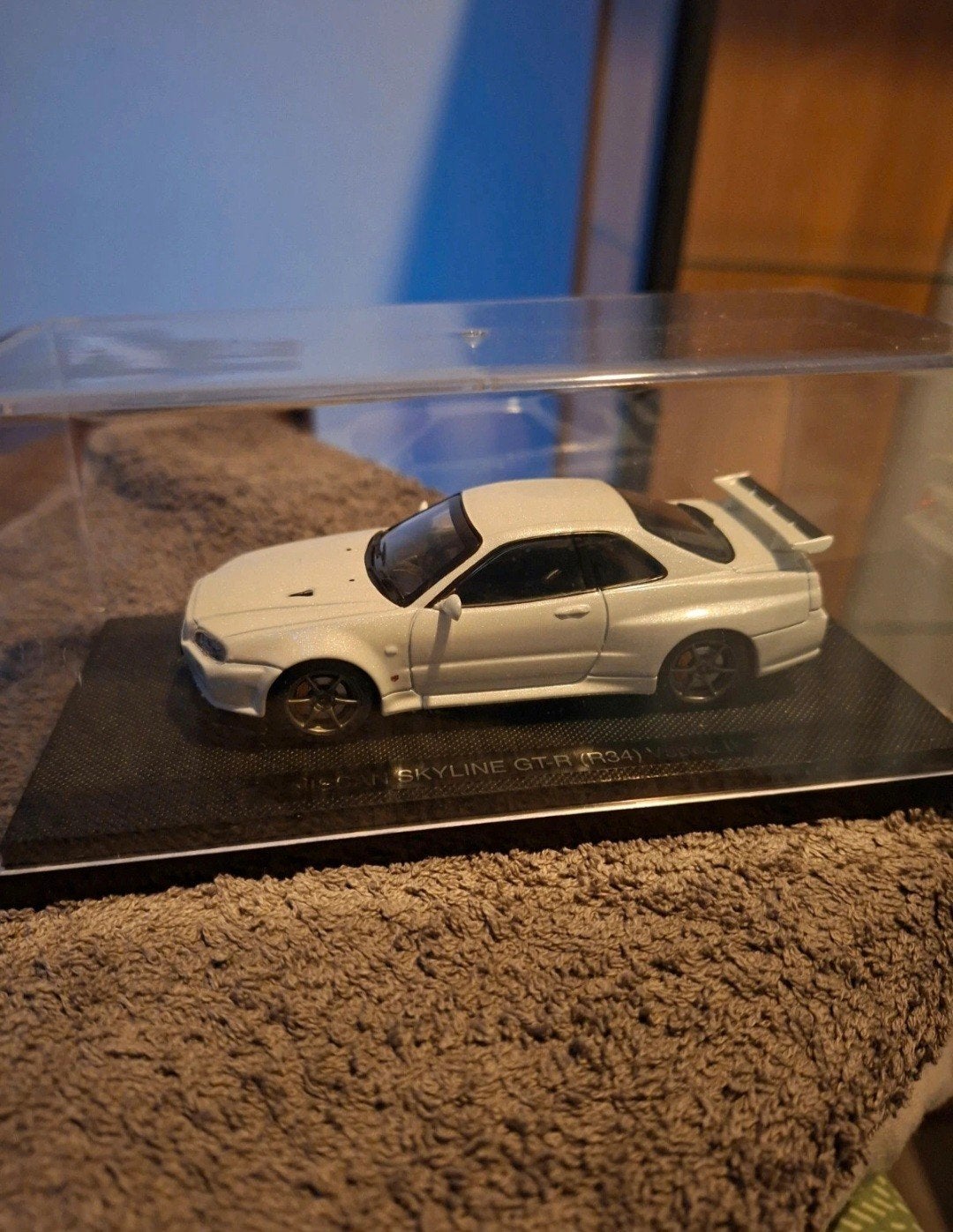 1/43 Ebbro Nissan Skyline Gtr r34 V-Spec II, Ophalen of Verzenden