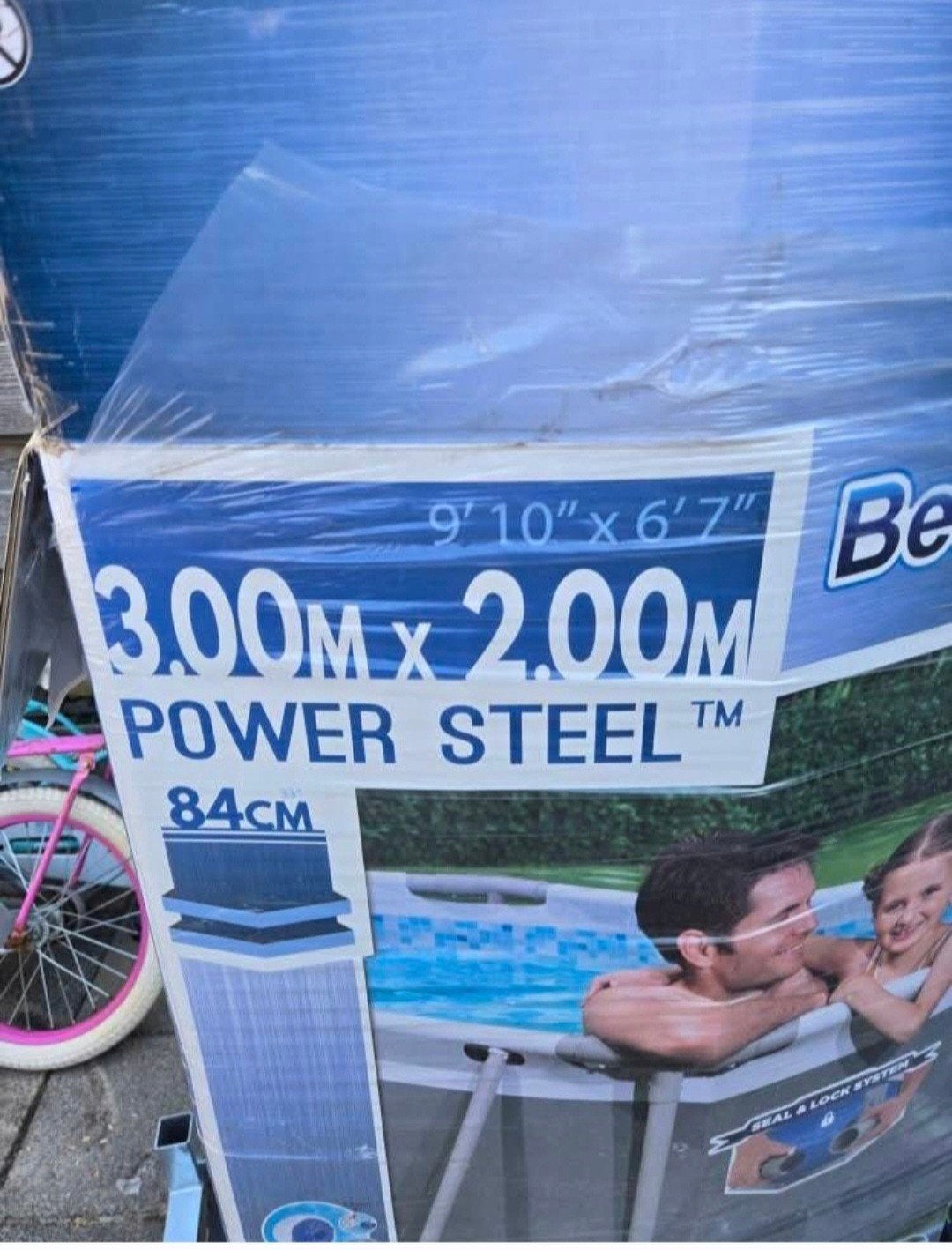 Compleet Bestway Power Steel zwembad met glasfilterpomp, Tuin en Terras, Zwembaden, Ophalen, Gebruikt, 200 tot 300 cm, 80 tot 120 cm