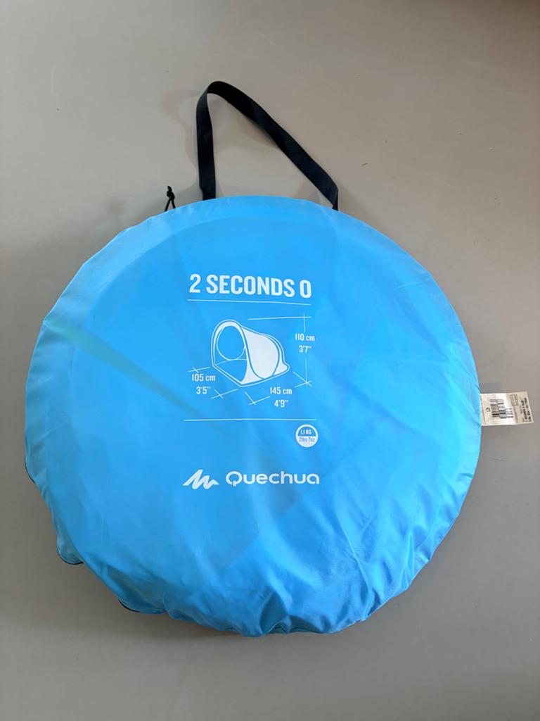 Quechua 2 Seconds 0 Pop-up (schaduw)tentje, Caravans en Kamperen, Tenten, Ophalen, Zo goed als nieuw, Tot en met 2