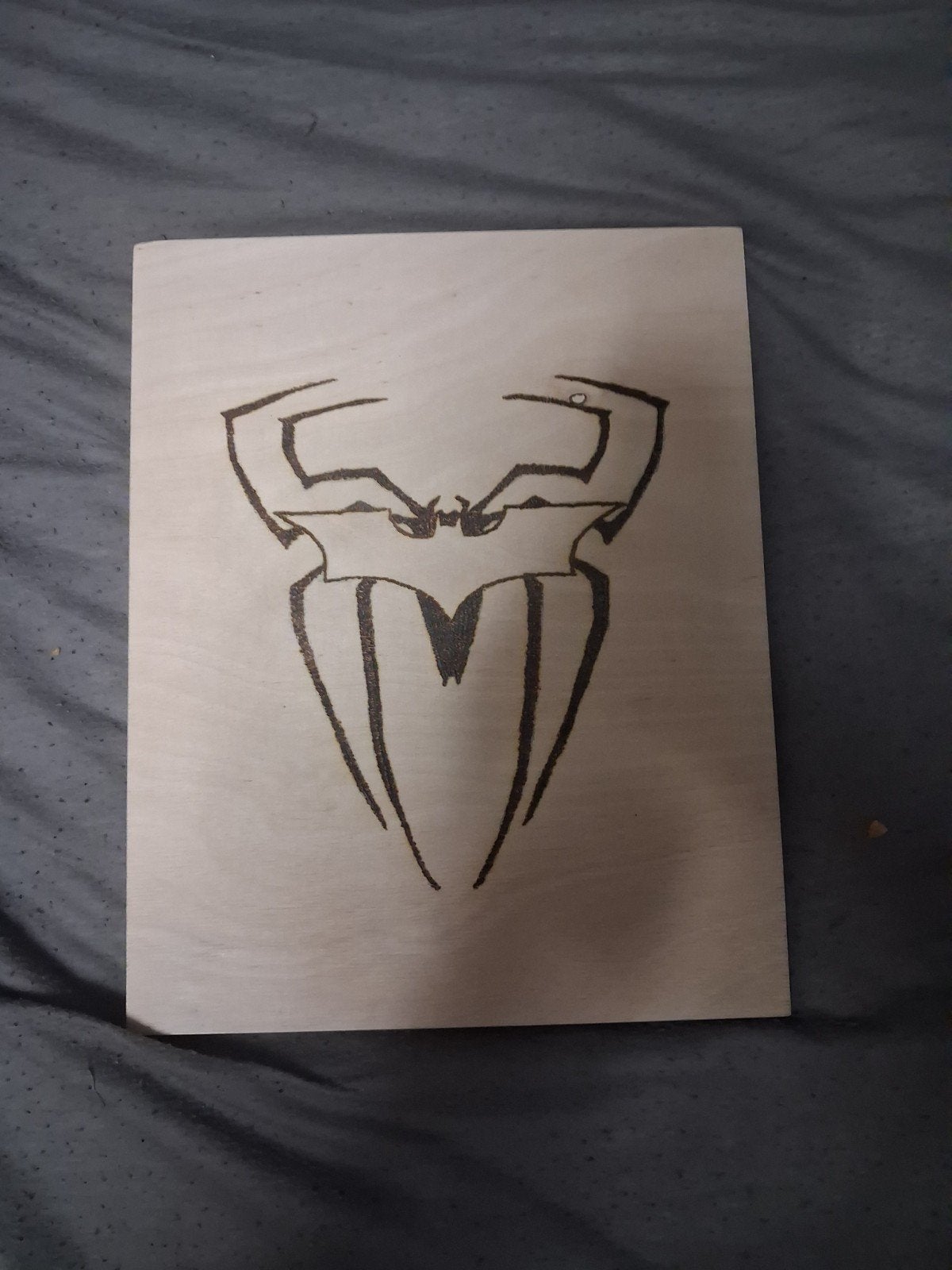 Zelfgemaakte Batman/spinderman plank - Houtsnijwerk, Film en tv, Zo goed als nieuw, Knutselwerk, Handgemaakt