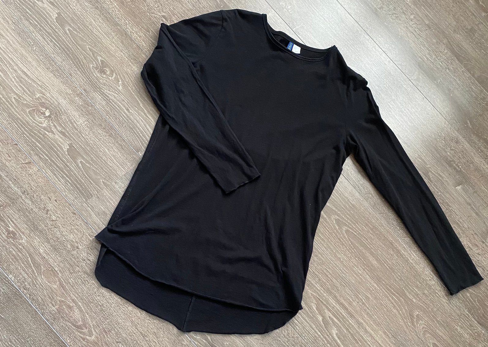 Heren jongens zwarte longsleeve extra lang maat S van H&M, Zwart, Ophalen of Verzenden, Zo goed als nieuw, H&M