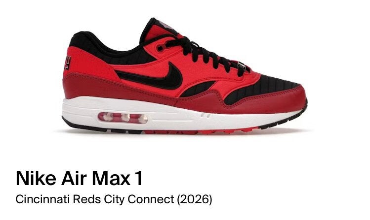 Nike air max 1 reds nieuw maat 43, Overige kleuren, Nieuw, Ophalen of Verzenden, Sneakers of Gympen