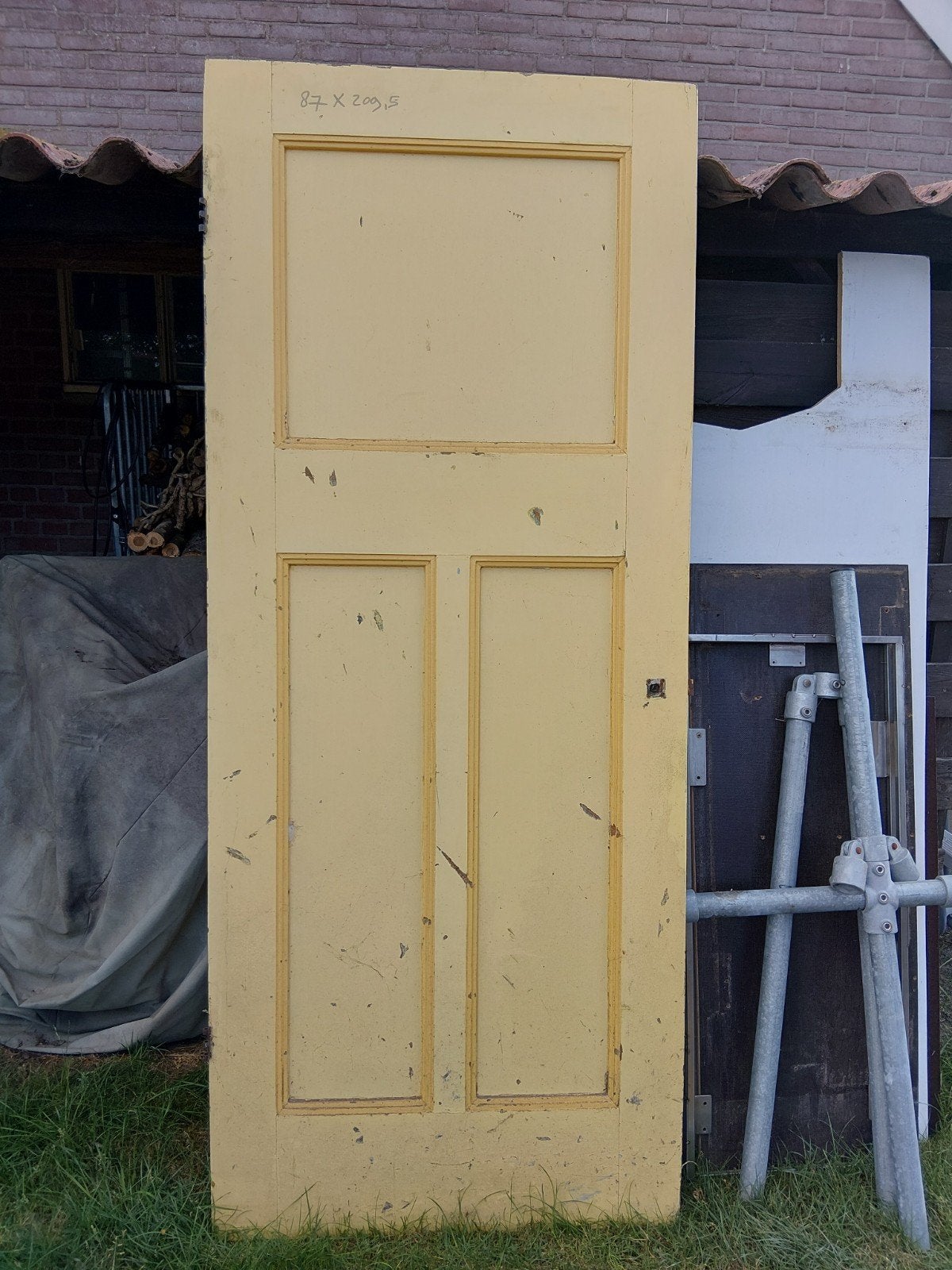 6 originele paneeldeuren, Ophalen, Gebruikt, Binnendeur, 200 tot 215 cm