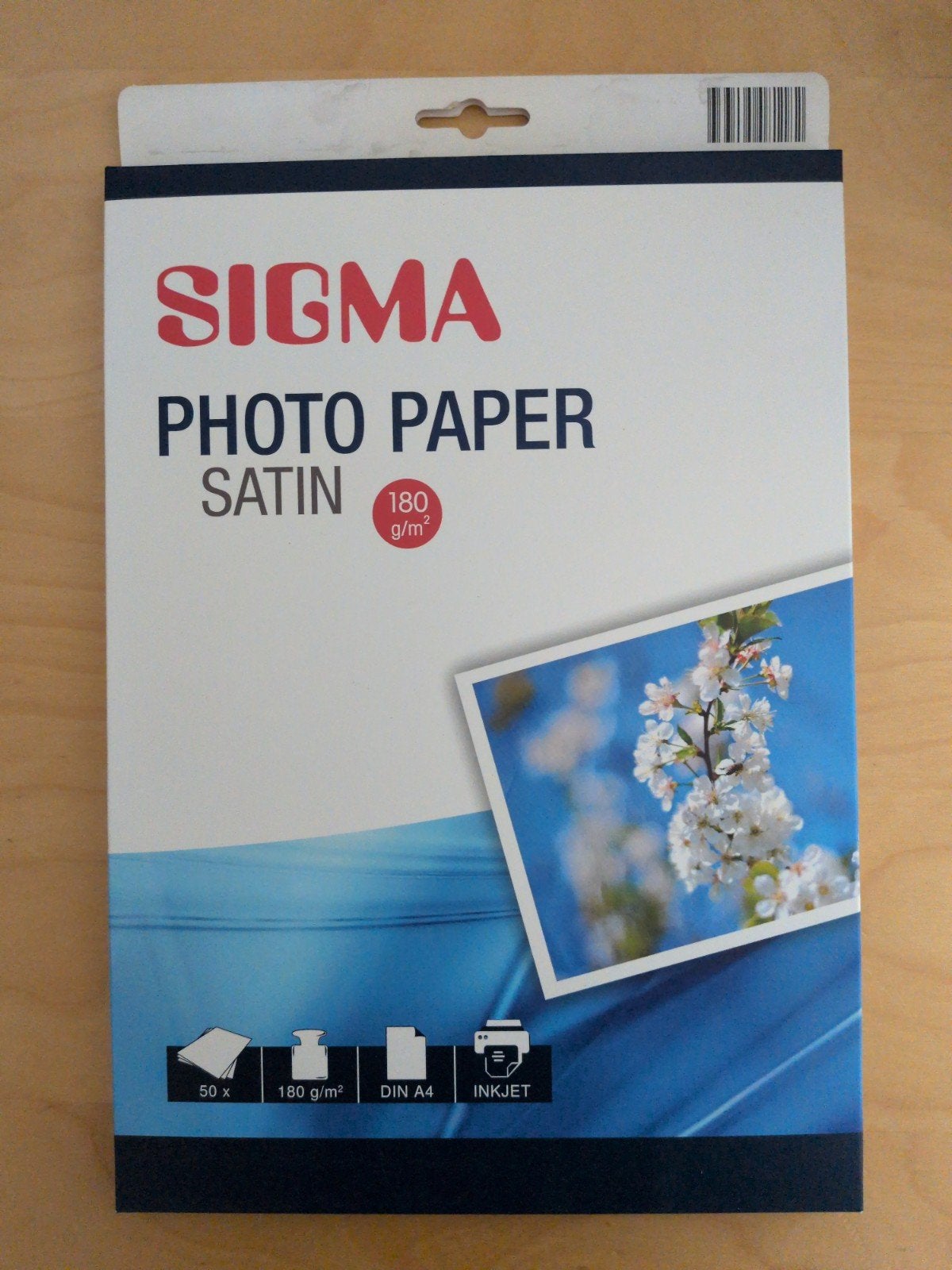 5x Sigma Foto Papier Satijn A4 180g/m² - Ongeopend, A4, Satijn, Nieuw, Overige merken