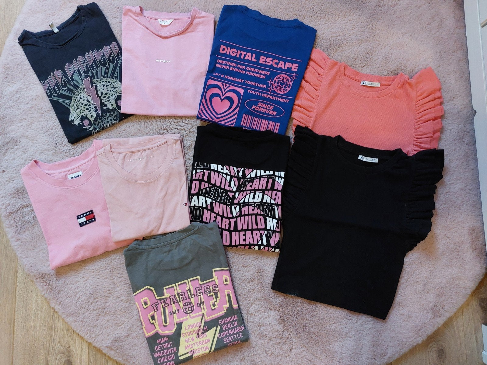 T-shirts shirts Amy&Ivy The Sting Zara Tommy Hilfiger maat S, Ophalen of Verzenden, Zo goed als nieuw