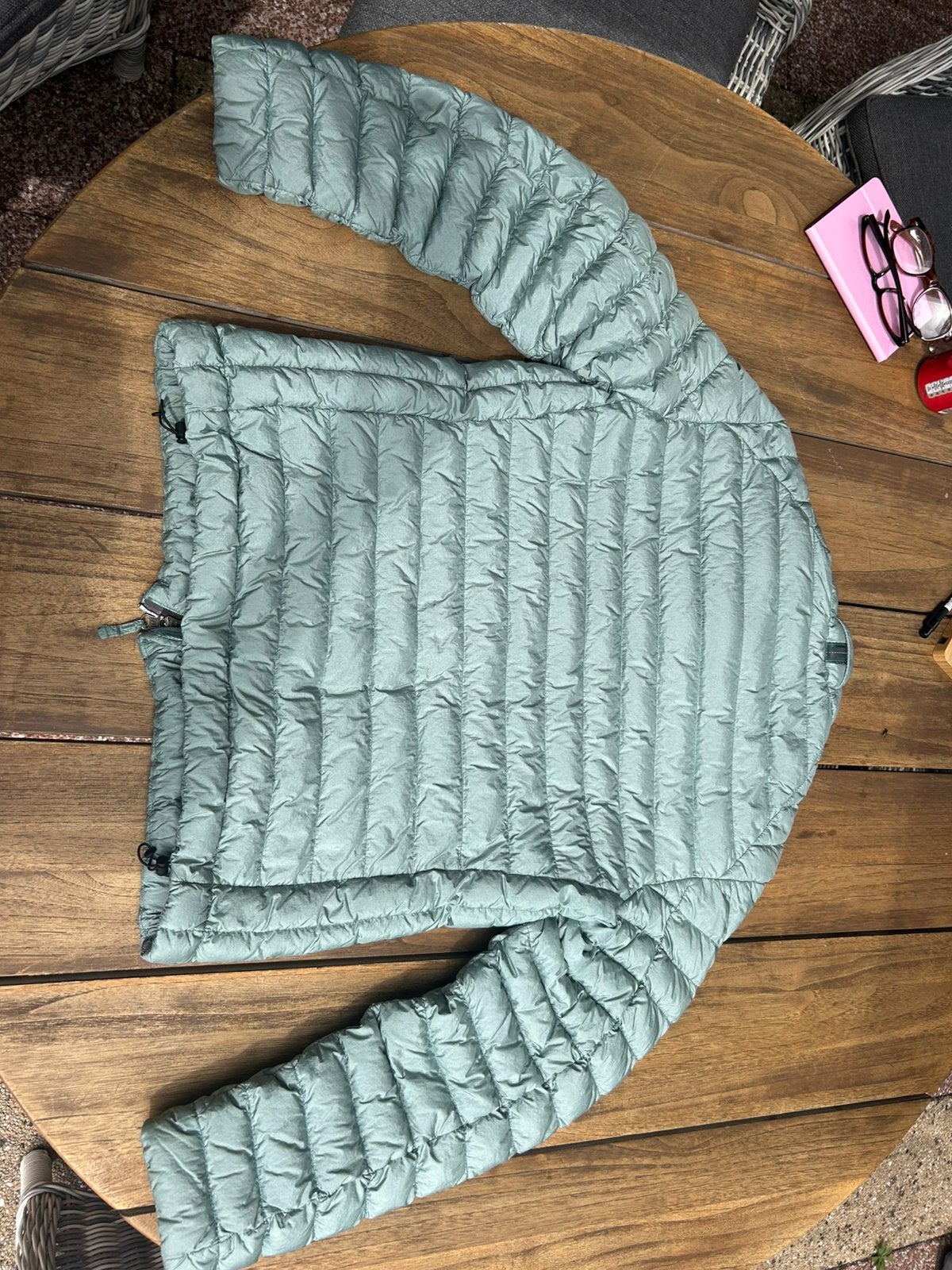 Groen/ blauwige Parajumper heren jas, maat M, Kleding | Heren, Jassen | Zomer, Ophalen of Verzenden, Zo goed als nieuw, Groen