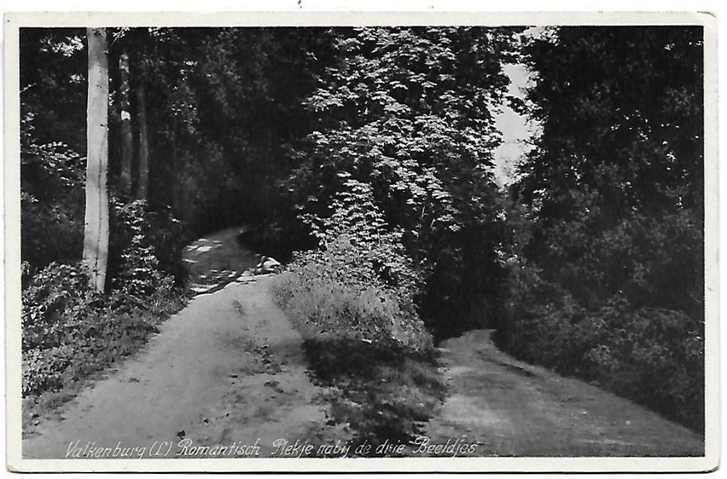 Valkenburg Romantisch Plekje Oude Gelopen Ansichtkaart B982, Ophalen of Verzenden, 1920 tot 1940, Gelopen, Limburg