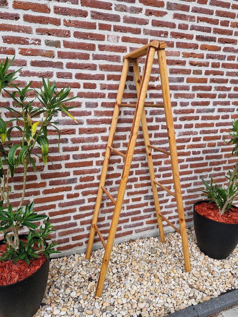 Decoratieve houten ladder, Ophalen, Gebruikt, Hout