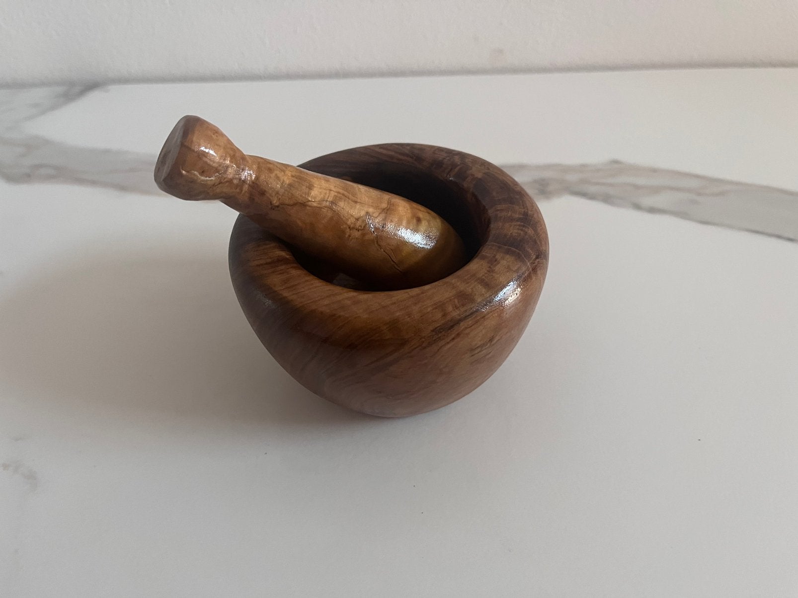 Morter / vijzel olive tree, Minder dan 1 liter, Ophalen, Gebruikt, 1 snelheid