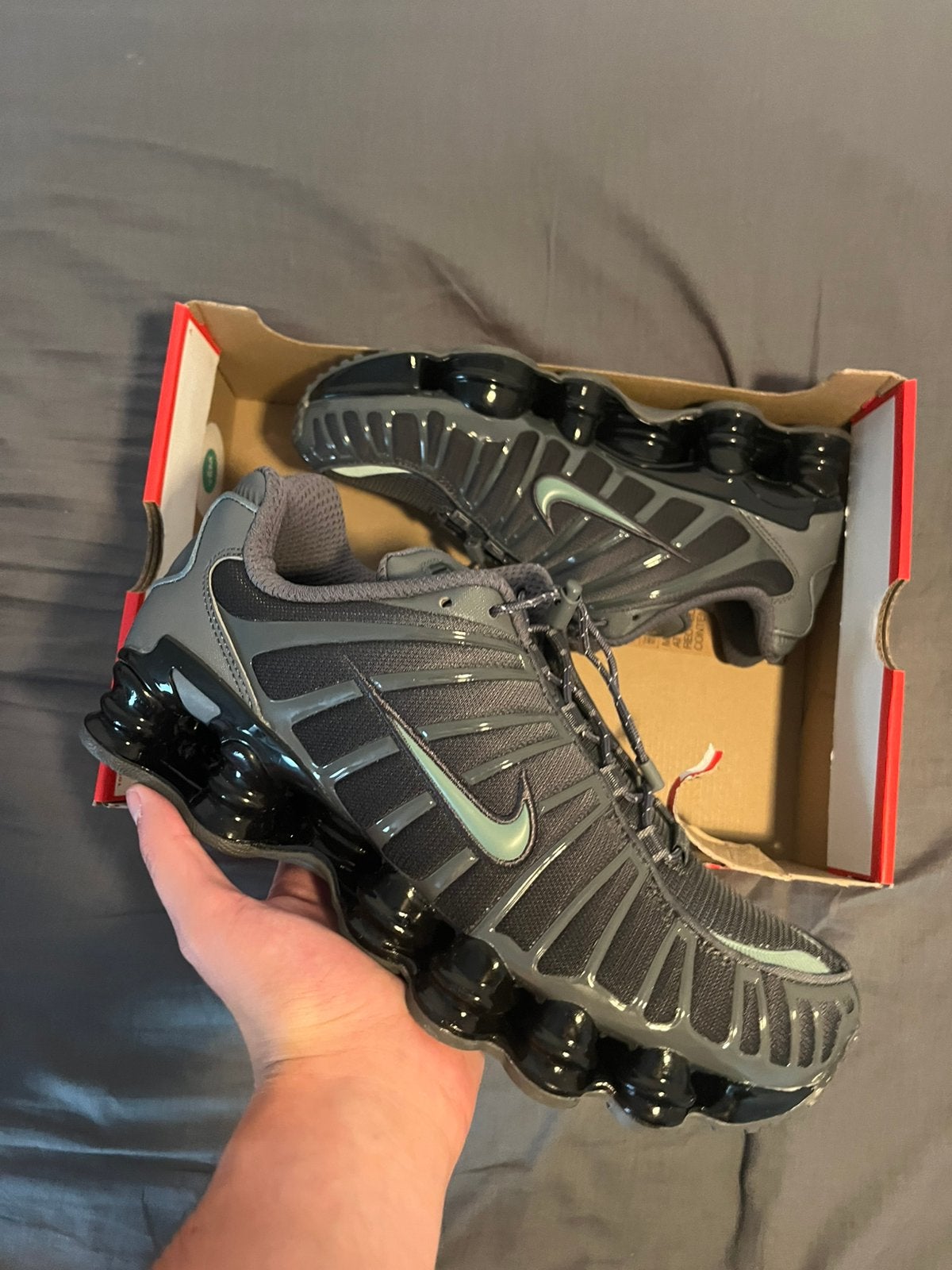 Nike Shox TL Grijs Groen - Maat 40 en 41, Kleding | Heren, Schoenen, Ophalen of Verzenden, Nieuw, Sneakers of Gympen