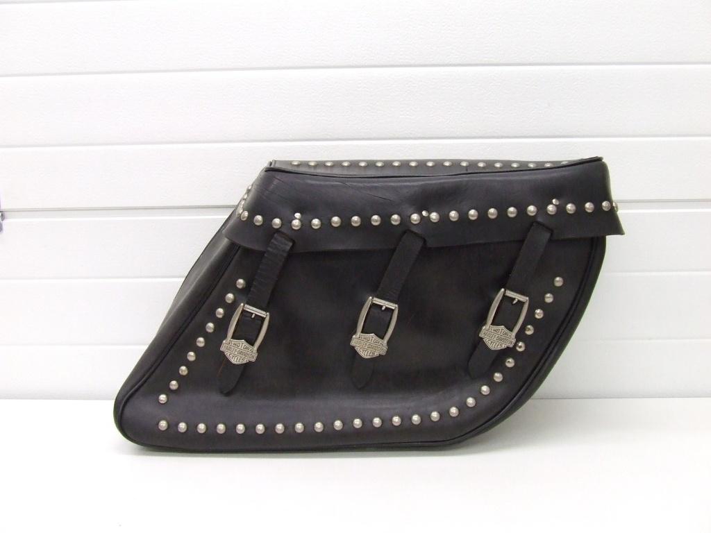 Harley Davidson originele vintage motortas rechts., Ophalen, Gebruikt
