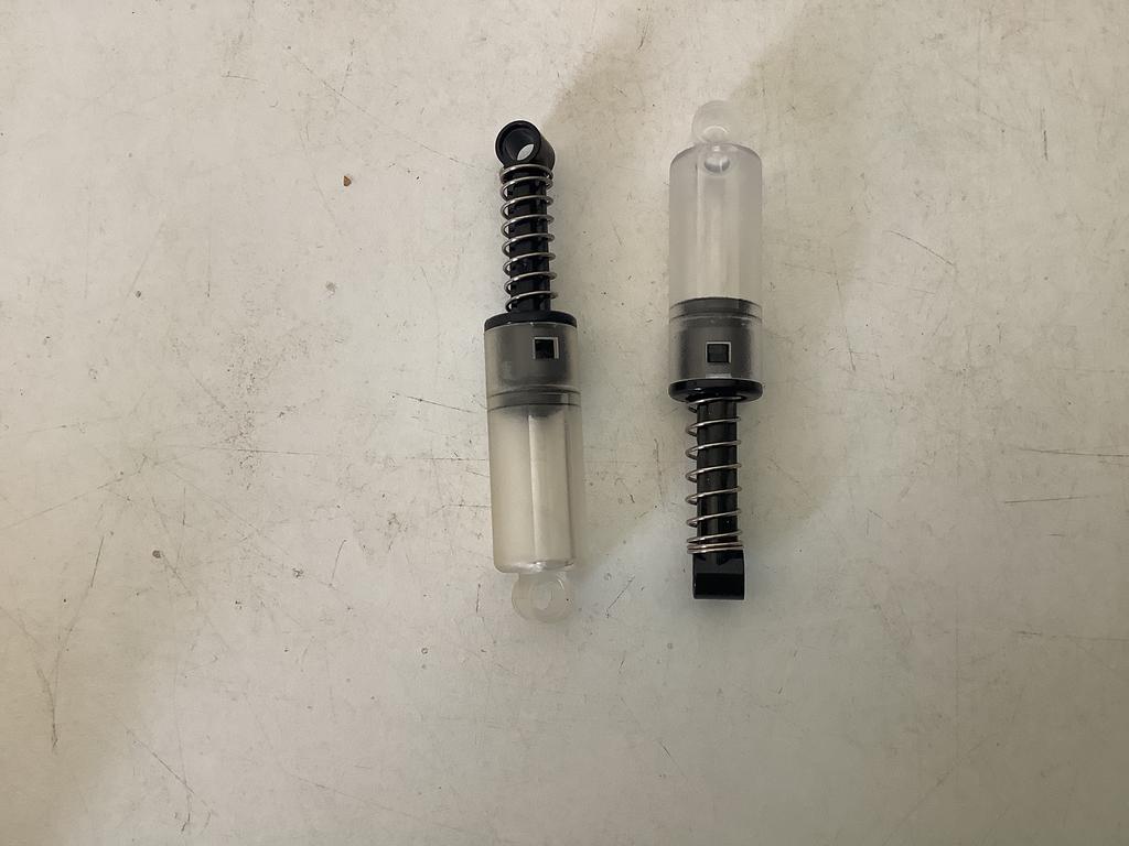Lego technic schokdemper 10L gedempt transparant, Ophalen of Verzenden, Gebruikt, Losse stenen, Lego