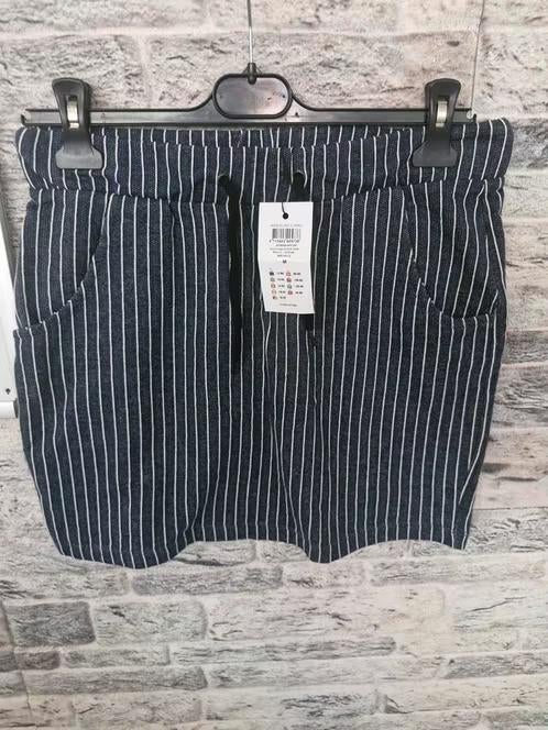 Nieuw blauw wit Gestreepte rok Maat M h3, Maat 38/40 (M), Blauw, Onbekend, Nieuw