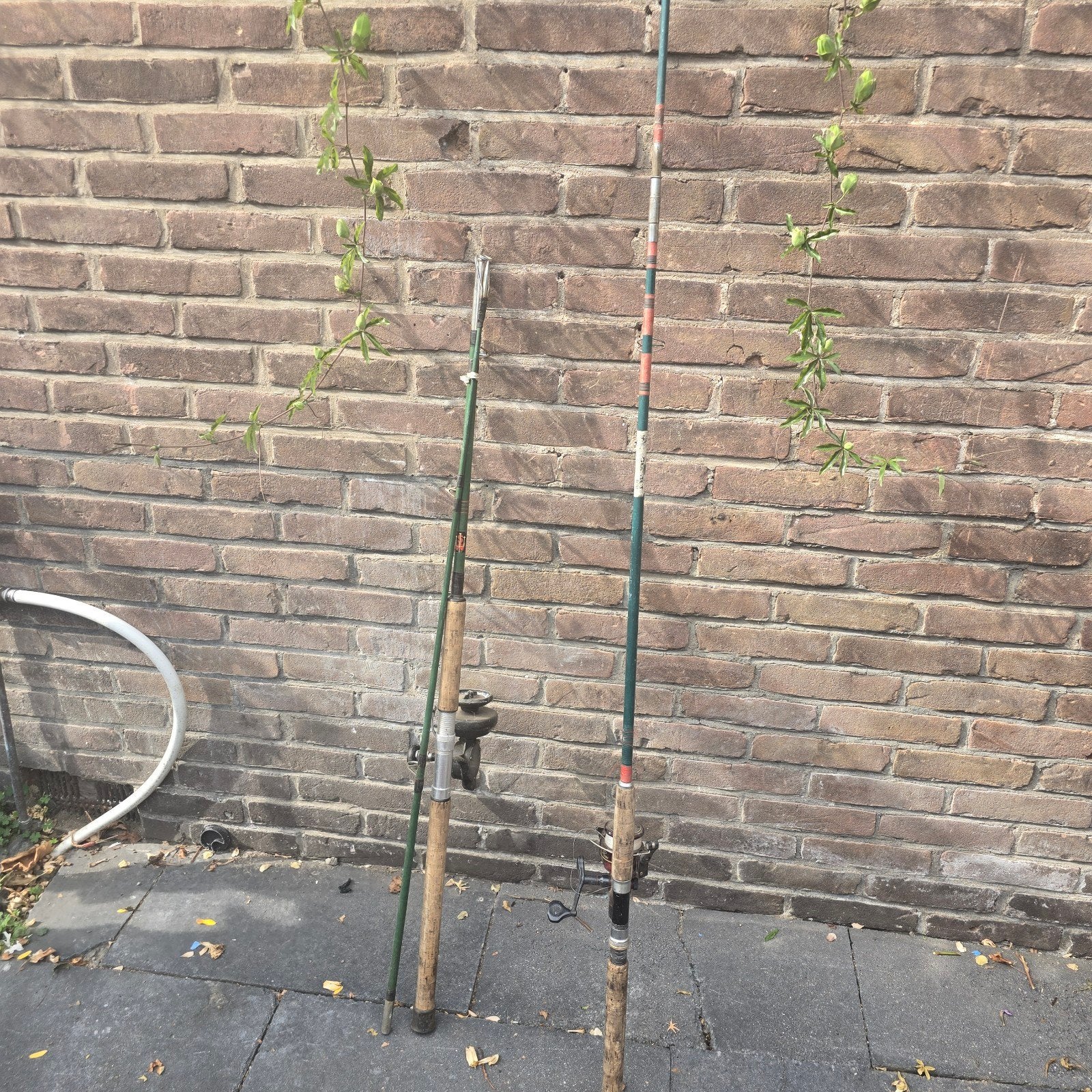 vintage Werphengelset met Yubo YB-501 werpmolen en kurken ha, Watersport en Boten, Ophalen