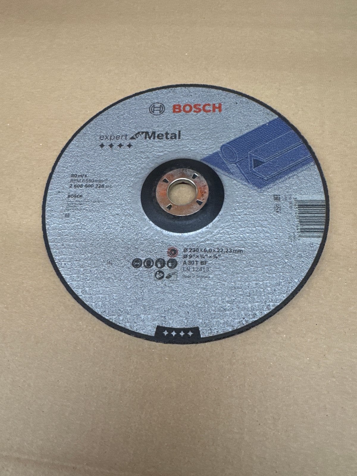 2x Bosch Expert Metal Slijpschijf 230x6.0x22.23mm, Overige typen, Nieuw, Ophalen of Verzenden, Nvt