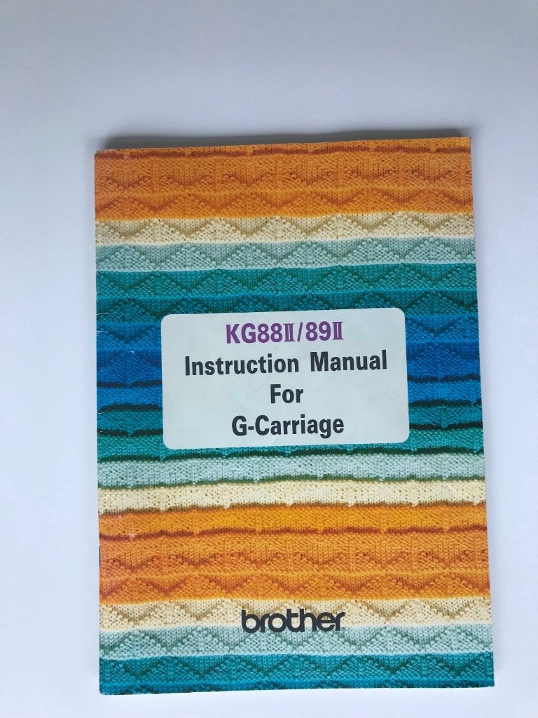 handleiding Brother KG-88, Ophalen of Verzenden, Gebruikt, Breien, Patroon of Boek