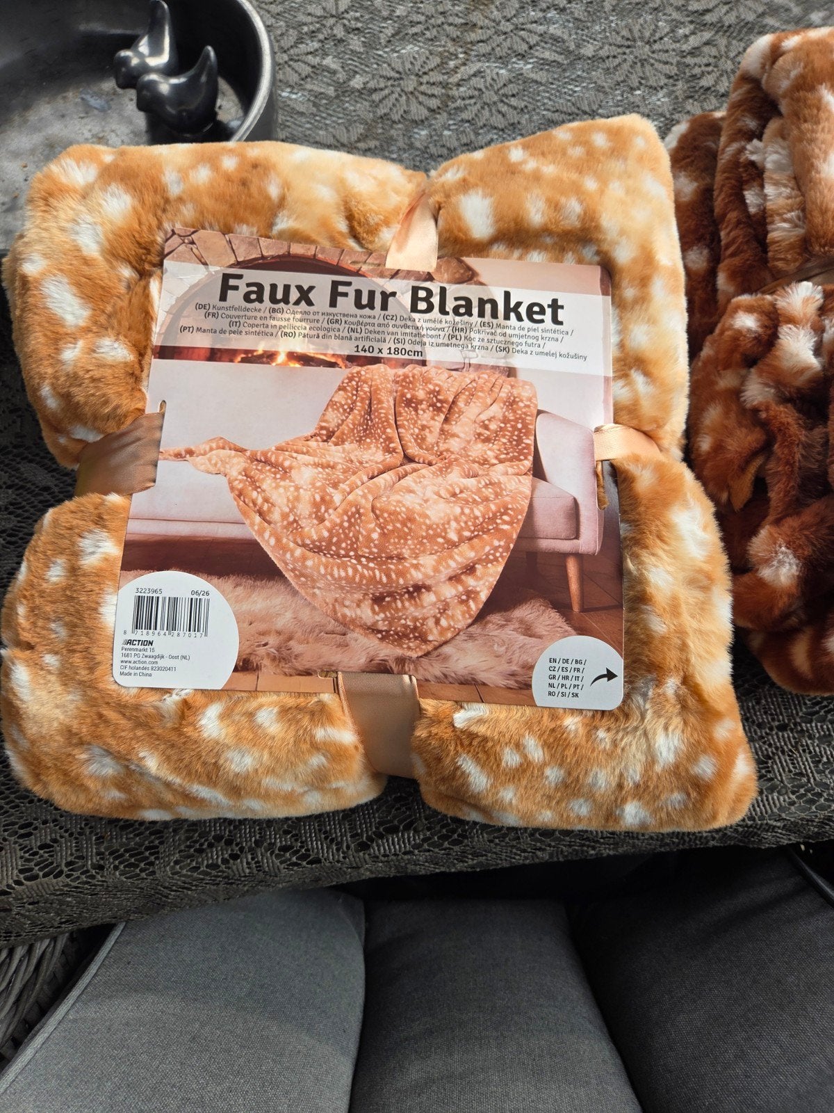 Nieuwe Faux Fur Bambi Deken - Zacht en Warm, Verzenden, Nieuw, Plaid, Polyester