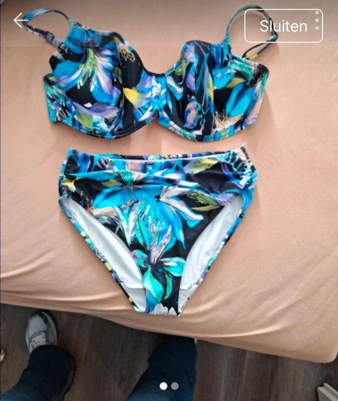 Fantasie  bikini cupmaat I , broekje maat M, Ophalen of Verzenden, Zo goed als nieuw, Blauw, Bikini