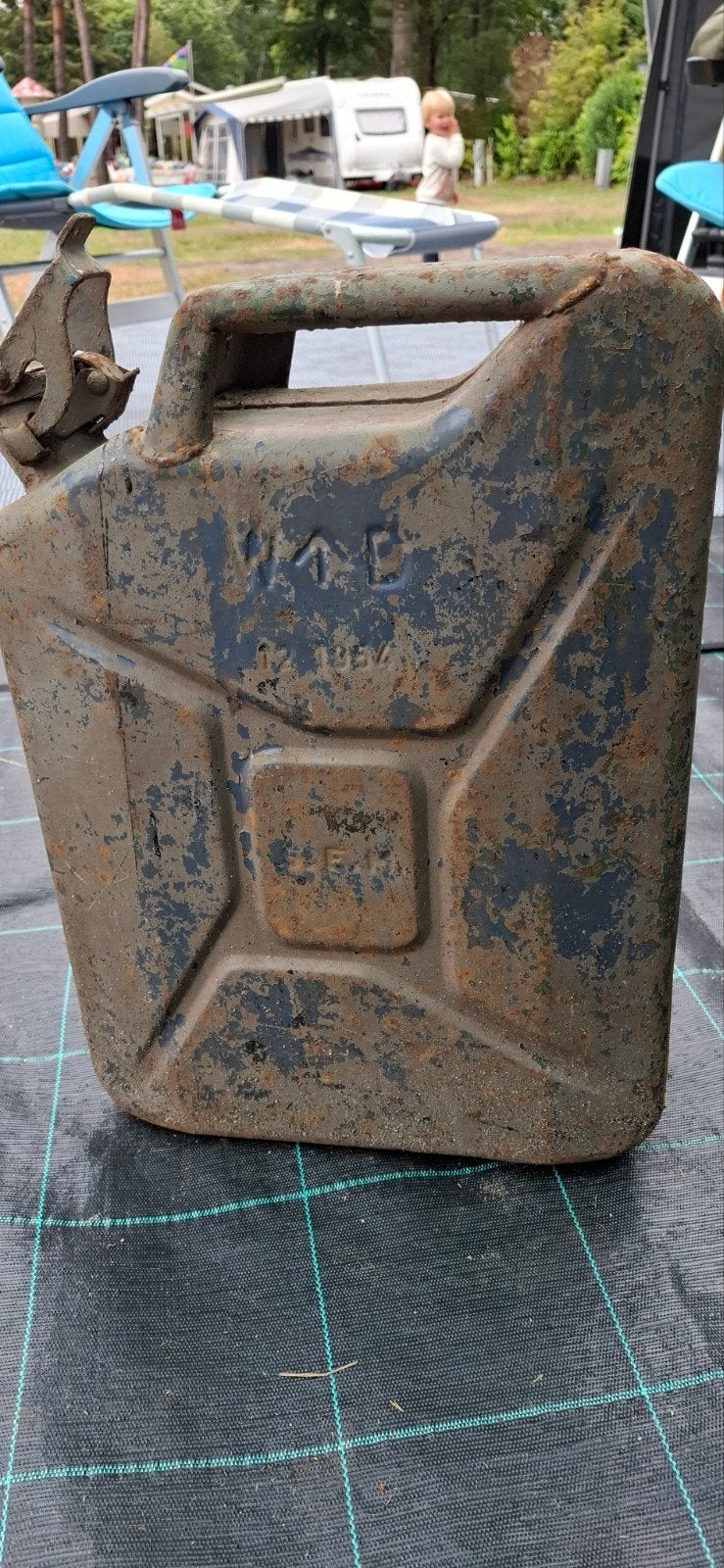 Oude militaire jerrycan - WOII stijl, Ophalen of Verzenden, Landmacht, Nederland