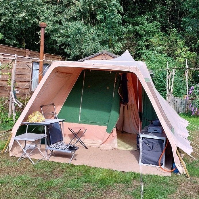 Vrijbuiter Stormvogel 4, Caravans en Kamperen, Tenten, Ophalen