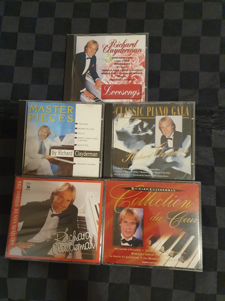 Richard clayderman 5 cd's voor 4 euro partij collectie cd, Verzenden, 1980 tot heden, Gebruikt, Jazz