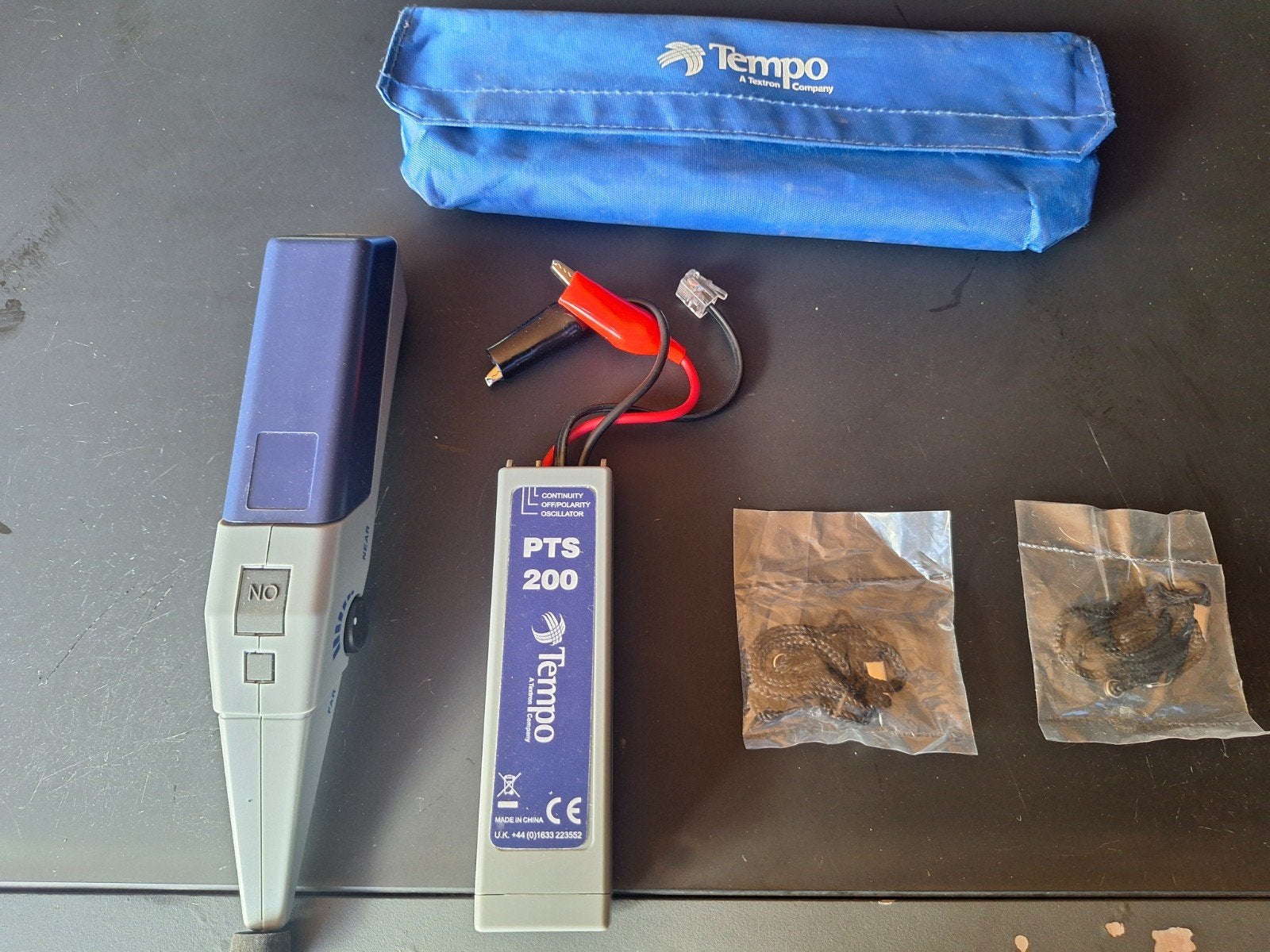 Tempo PTS100 & PTS200 Kabeltester Set met Etui, Ophalen of Verzenden, Zo goed als nieuw